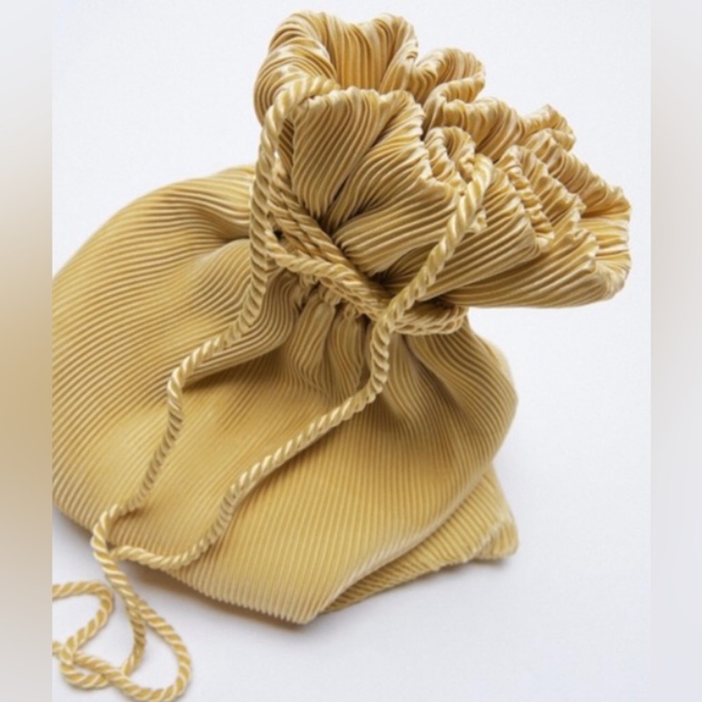 Zara Gold Bucket Bag